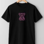 Neon Stitch Oversized T-Shirt - Black