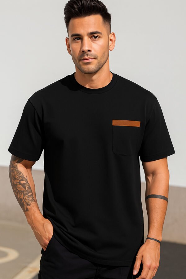 The Luxe Contrast Pocket T-Shirt