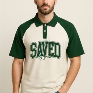 Faith & Grace Raglan Polo - Collegiate Green Edition