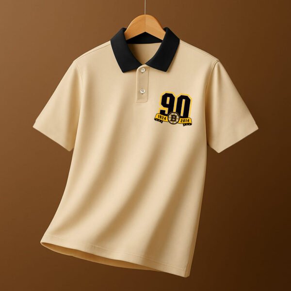 Vintage Varsity Polo -(Beige/Hunter Green)