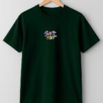 Neon Stitch Oversized T-Shirt - Black