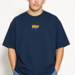 Tropic Chill' Gray Oversized T-Shirt