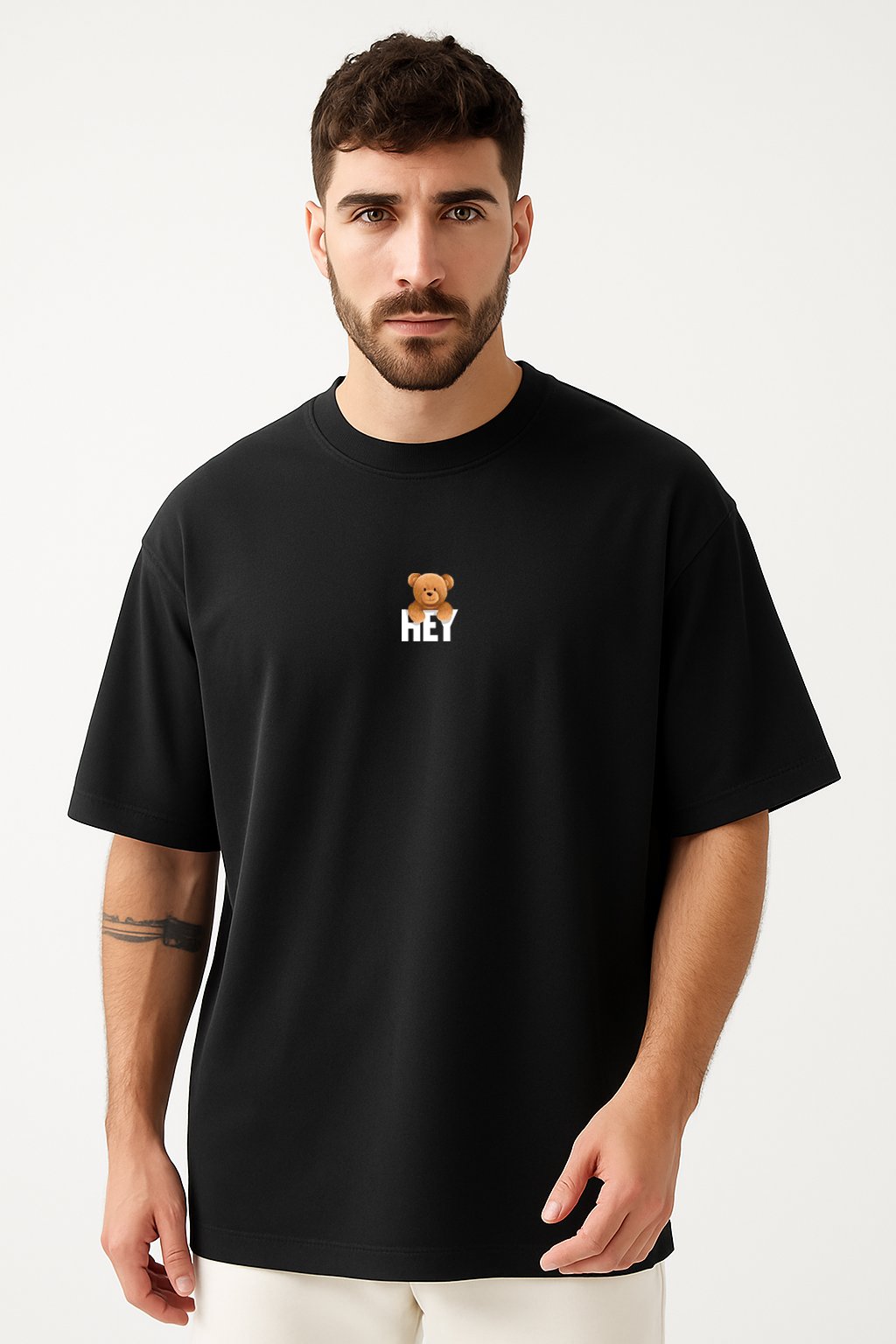 Tropic Chill' Gray Oversized T-Shirt