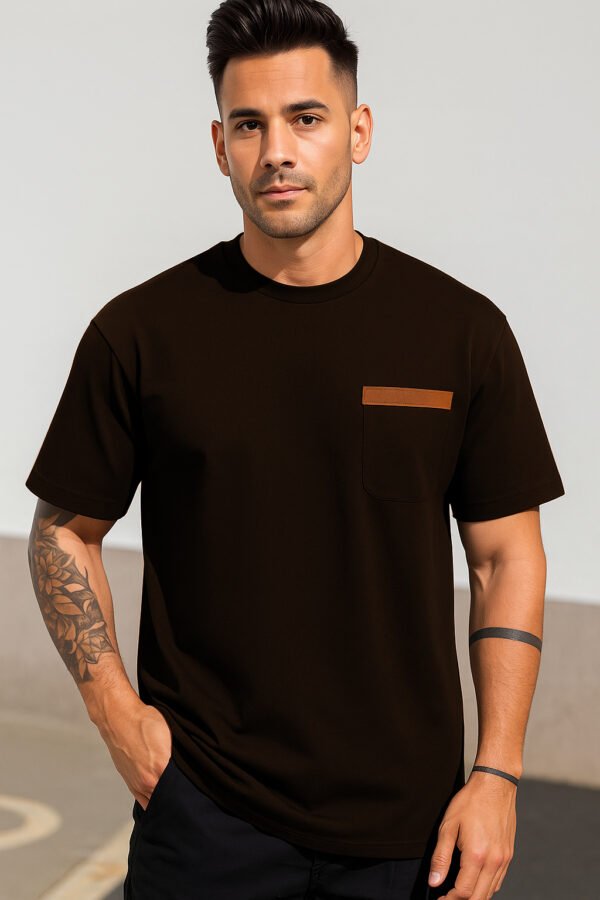 The Luxe Contrast Pocket T-Shirt