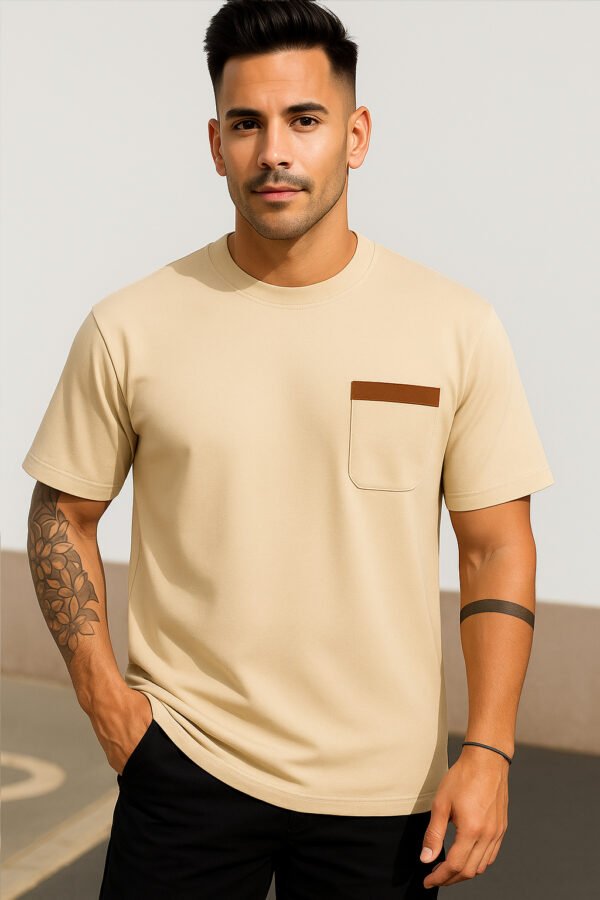 The Luxe Contrast Pocket T-Shirt