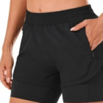 Womens Thigh Pocket Compression shorts