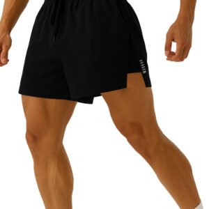 men's black athletic shorts.
