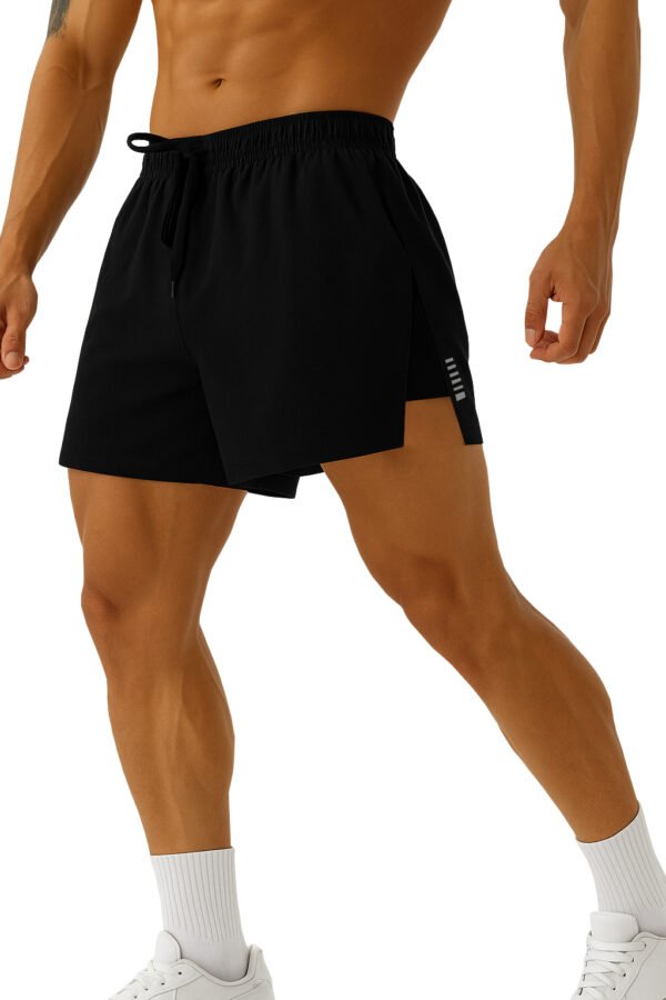 men's black athletic shorts.
