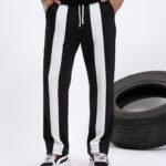 DOUBLE PATTI FRONT-ONE BOLD STRIPE