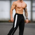 Fusion Core Men's Classic Track Pants | White Side Stripe