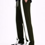 DOUBLE PATTI FRONT-ONE BOLD STRIPE