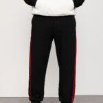 Black-Trackpant-RED-Panel-Print-FITNESS