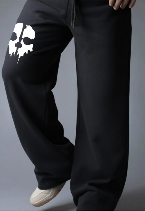 Black-Trackpant-Printed-SKELETON