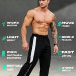 Fusion Core Men's Classic Track Pants | White Side Stripe