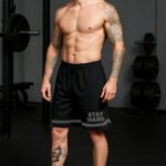 Velocity Vibe Men's Stealth Performance Shorts | Reflective Safety Trim