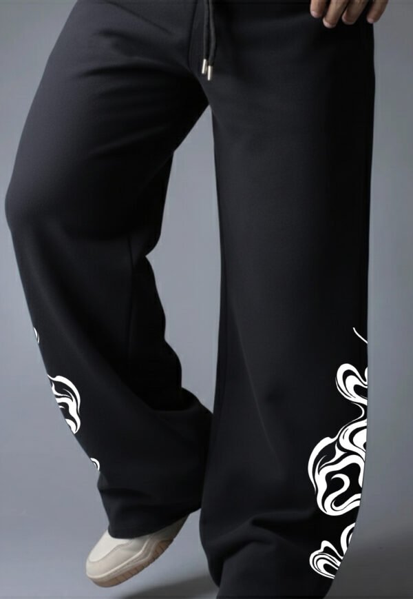 Black-Trackpant-Printed-WAVE
