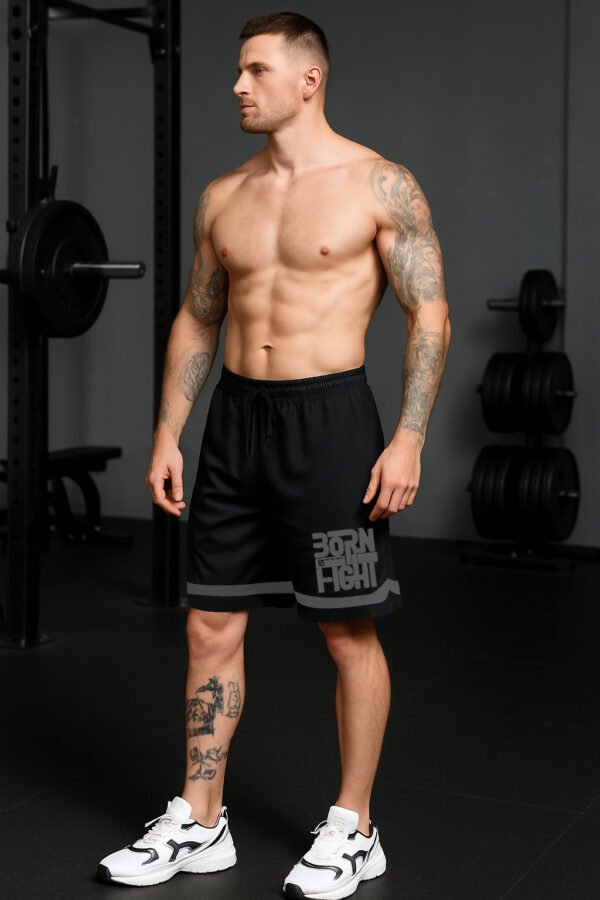 Velocity Vibe Men's Stealth Performance Shorts | Reflective Safety Trim