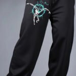 Black-Trackpant-Printed-ROBOT