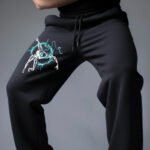 Black-Trackpant-Printed-ROBOT