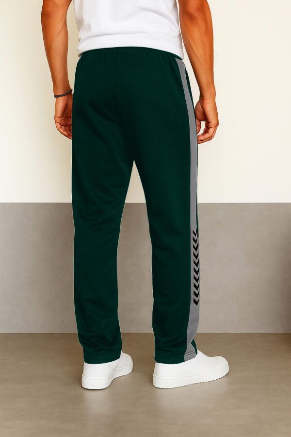 Men's black track pants with stripes ya Men's side-striped Trackpant