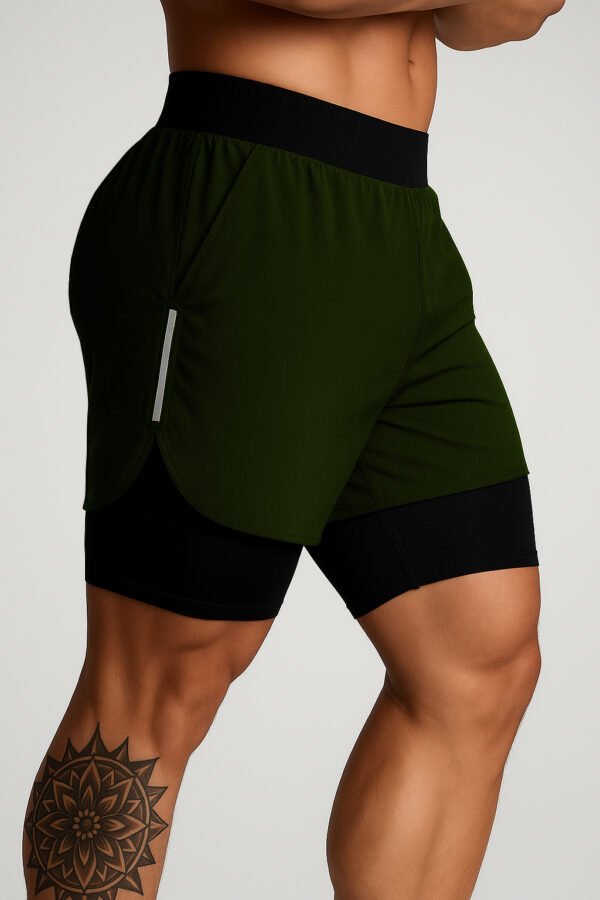 Apex 2-in-1 Dual-Layer Running Shorts | Compression Shorts
