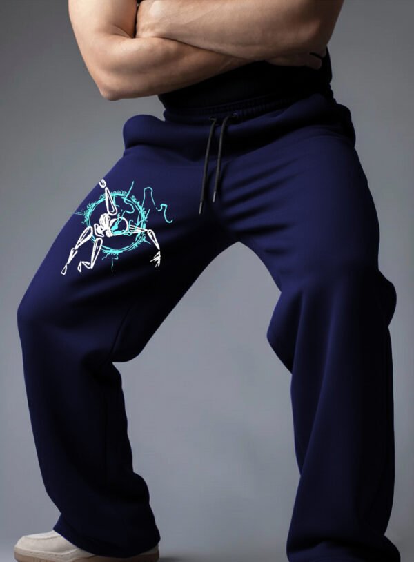 NAVYblue-Trackpant-Printed-ROBOT