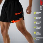 men's black athletic shorts.