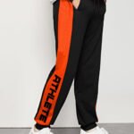 Black-Trackpant-ORANGE-Panel-Print-ATHLETE