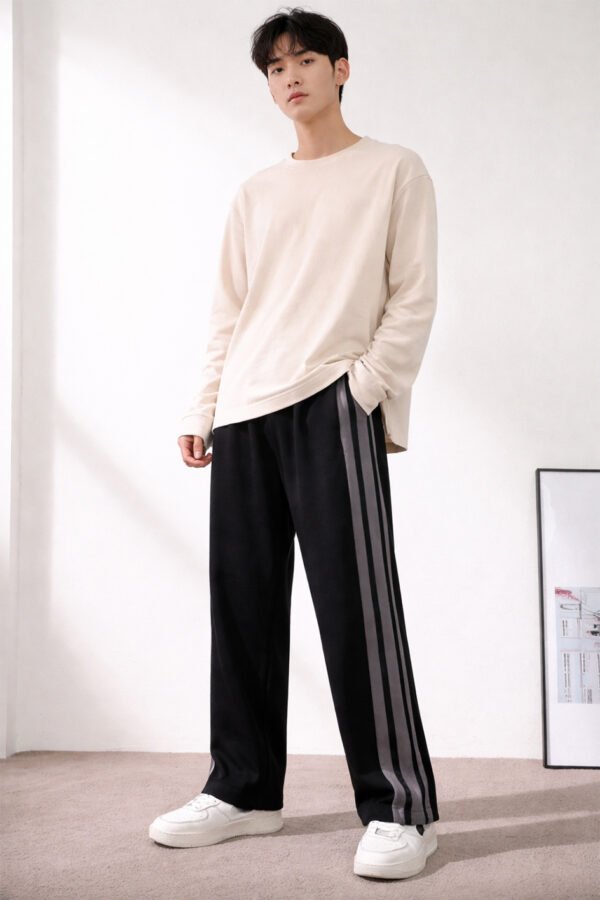 2 Striped TrackPant-Grey Patti