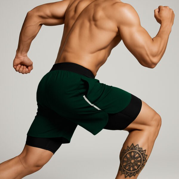 Swift-Apex 2-in-1 Dual-Layer Running Shorts | Compression ShortsStride Running Shorts | Minimalist Performance Design