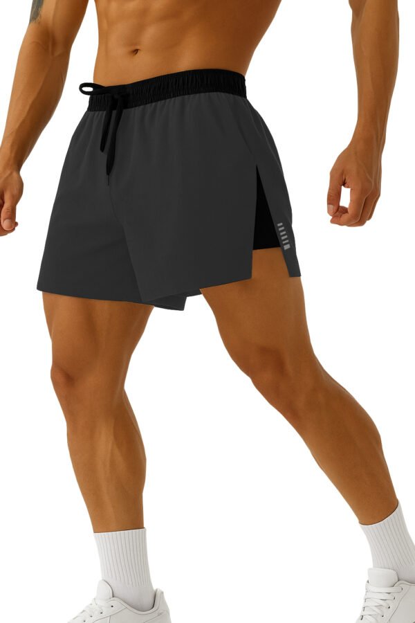 men's black athletic shorts.
