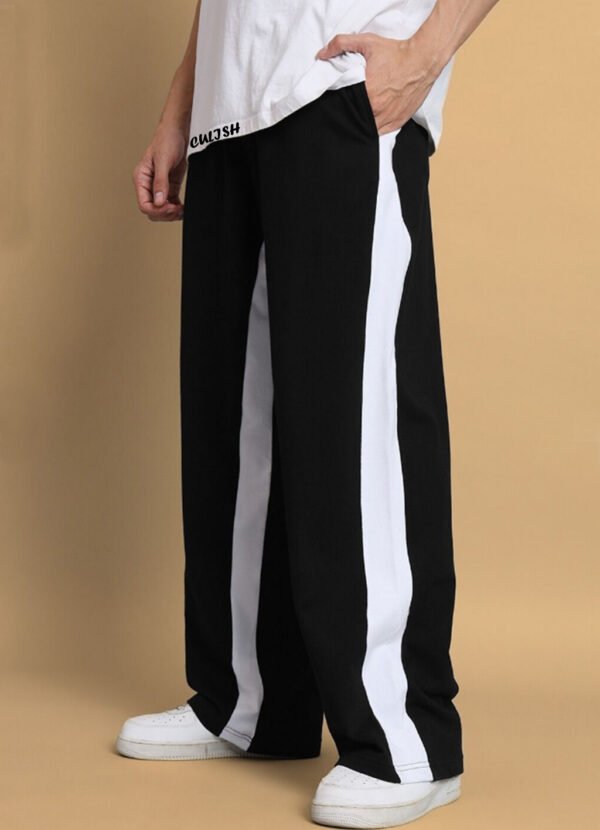 MenTrackpant-Striped Bold White- Side Stripes