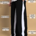 MenTrackpant-Striped Bold White- Side Stripes